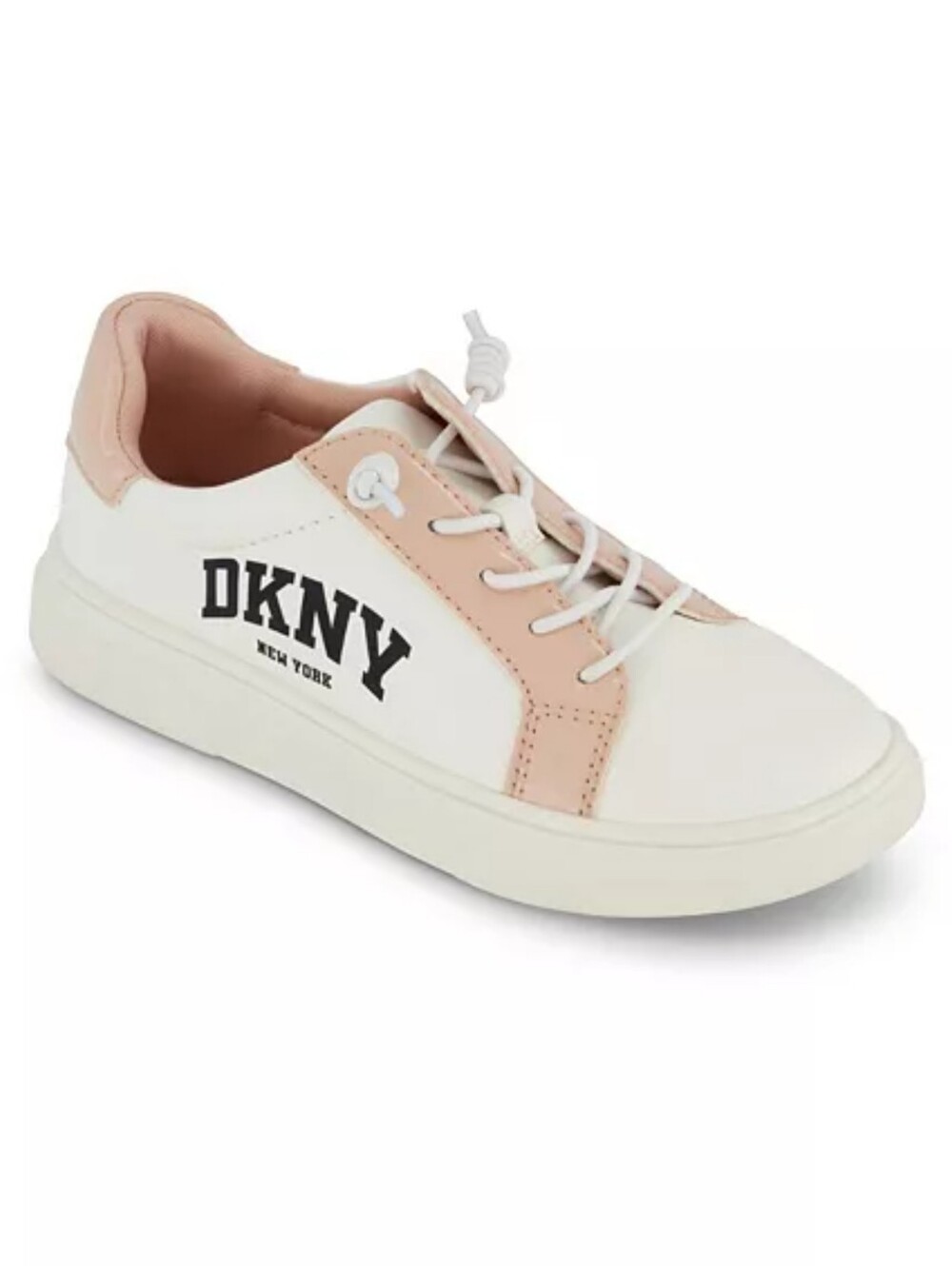 🩰 DKNY Kids Celia Gigi Low-Top Pink and White Sneakers Size 3